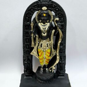 Ram Lalla Ji Idol – 4" & 7" (Black-Gold & Multicolor Resin)
